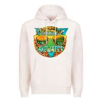 Pale Pink sunshine & lakewater Premium Hoodie - JahusDesignShop