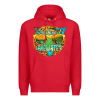 Red sunshine & lakewater Premium Hoodie - JahusDesignShop