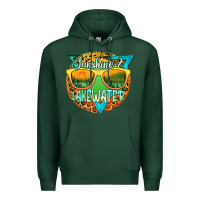 Sports Green sunshine & lakewater Premium Hoodie - JahusDesignShop