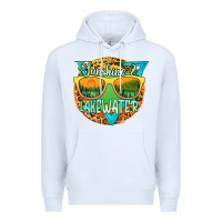White sunshine & lakewater Premium Hoodie - JahusDesignShop
