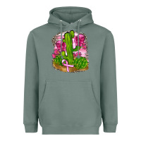 Sage breast cancer cactus Heavyweight Hoodie - FaDigitalArtStudio