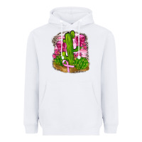 White breast cancer cactus Heavyweight Hoodie - FaDigitalArtStudio