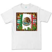 White mexican flag background with cactus and sunflower tumbler Premium Tee - Jasminsmagicworld