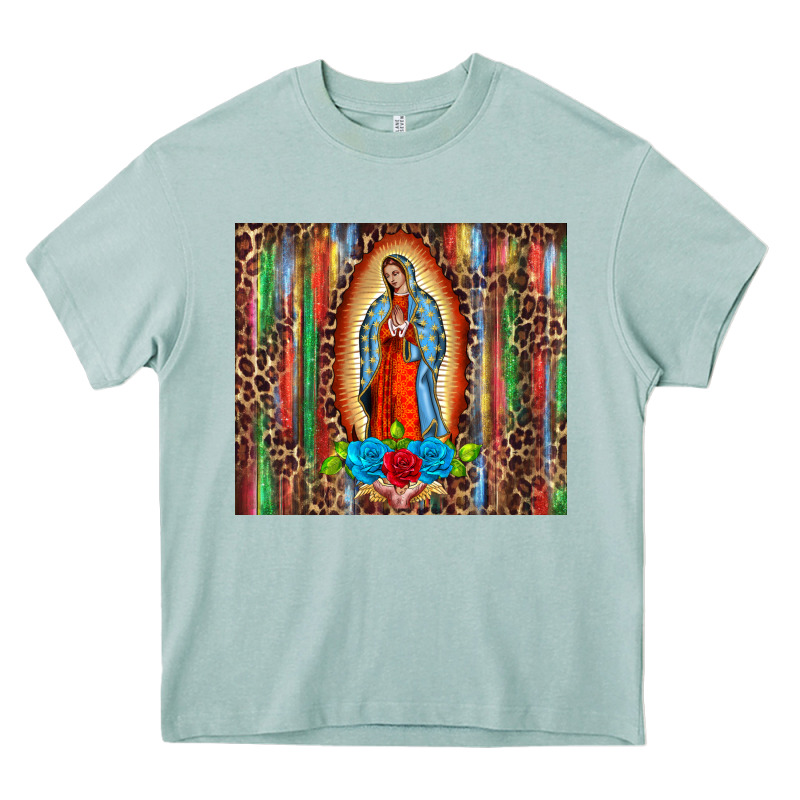 Our Lady Of Guadalupe Serape Heavy Core Tee by BarkalooDesign | Teevron