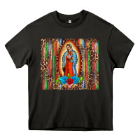 Asphalt our lady of Guadalupe serape Heavy Core Tee - BarkalooDesign