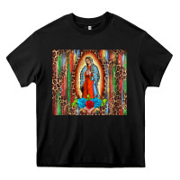 Black our lady of Guadalupe serape Heavy Core Tee - BarkalooDesign