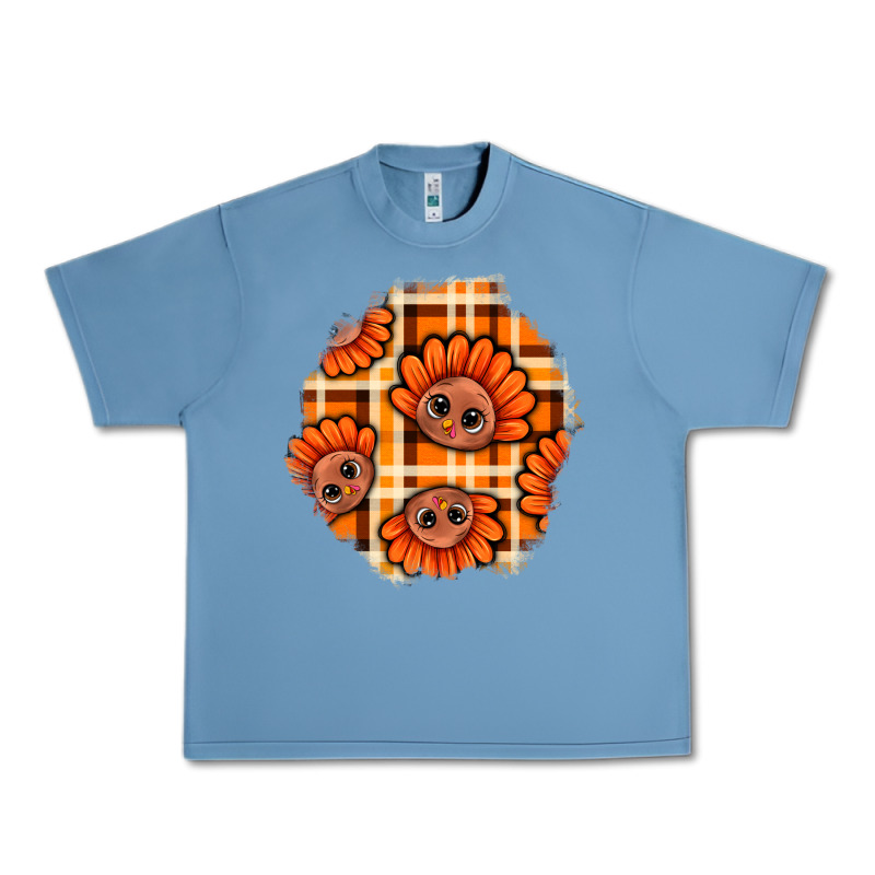 Thanksgiving Turkey With Tartan Patch Urban Heavy Tee by BundleAndBundleShop | Teevron