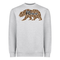 Heather Grey Mama Leopard Heavyweight Sweatshirt - Bettercallsaul