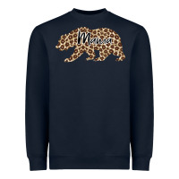 Navy Mama Leopard Heavyweight Sweatshirt - Bettercallsaul