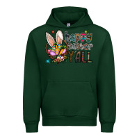 Forest Green happy easter y all Urban Hoodie - CowhideDigitalArt
