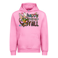 Fuchsia Pink happy easter y all Urban Hoodie - CowhideDigitalArt