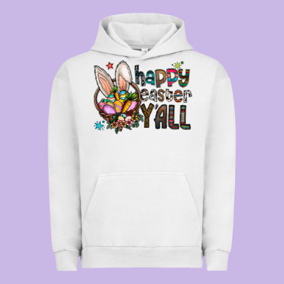 Happy Easter Y All Urban Hoodie Designed By Cowhidedigitalart
