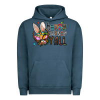 Pigment Midnight Navy happy easter y all Urban Hoodie - CowhideDigitalArt