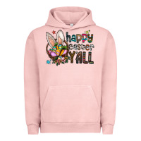 Pigment Salmon happy easter y all Urban Hoodie - CowhideDigitalArt