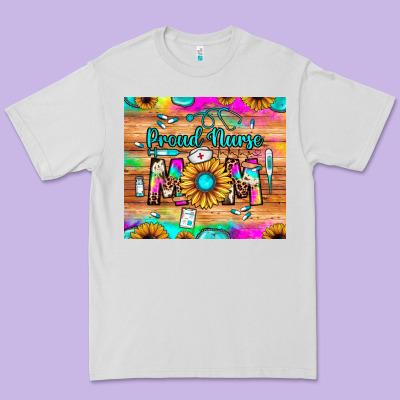Proud Nurse Mom Premium Tee Designed By Jahusdesignshop