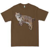Cacao Bobcat Premium Tee - LillyAllenDesigns