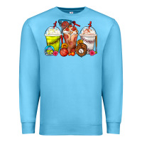 Ocean Blue Softball Basketball Baseball Sports Coffee Cups Premium Sweatshirt - FaDigitalArtStudio