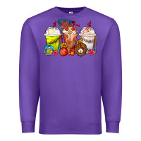 Purple Softball Basketball Baseball Sports Coffee Cups Premium Sweatshirt - FaDigitalArtStudio