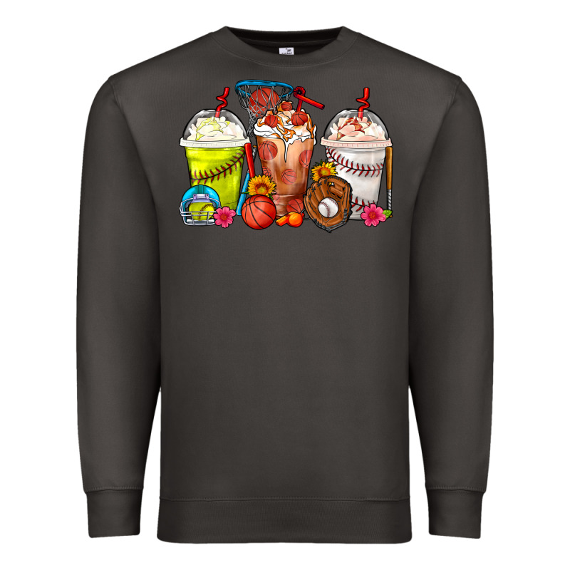 Softball Basketball Baseball Sports Coffee Cups Premium Sweatshirt by FaDigitalArtStudio | Teevron
