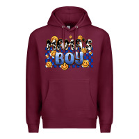 Burgundy mama's boy olivia Premium Hoodie - OliviaCreatesArt