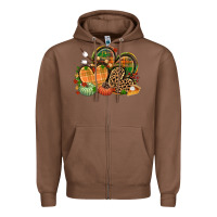 Chestnut fall heart Zipper Hoodie - CowGirlArtShop