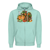 Seafoam fall heart Zipper Hoodie - CowGirlArtShop