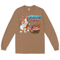 Toasted Coconut Happy Easter Bunny And Egg Basket Long Sleeve Tee - RanaPortraitStore
