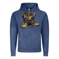 Vintage Denim soldier veteran boots Vintage Hoodie - MaliasSmallBusiness