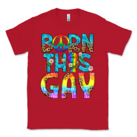 Red Western Born This Gay Classic Tee - BundleAndBundleShop