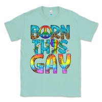 Seafoam Western Born This Gay Classic Tee - BundleAndBundleShop