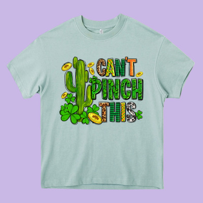Cant Pinch This With Clovers Heavy Core Tee Designed By Adodesignshop