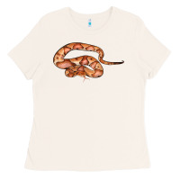 Bone Copperhead Snake Illustrations Ladies Tee - LillyAllenDesigns