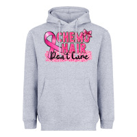 Heather Grey Breast Cancer Chemo hair don't care Heavyweight Hoodie - FaDigitalArtStudio