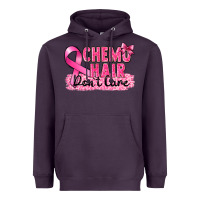 Plum Breast Cancer Chemo hair don't care Heavyweight Hoodie - FaDigitalArtStudio