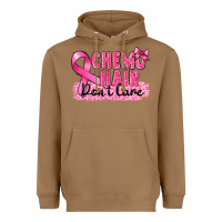 Breast Cancer Chemo Hair Don't Care Heavyweight Hoodie | Teevron