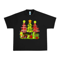 Black Christmas With Tennis Trees Urban Heavy Tee - BundleAndBundleShop