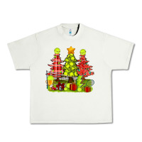 Pistachio Christmas With Tennis Trees Urban Heavy Tee - BundleAndBundleShop