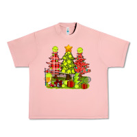 Salmon Christmas With Tennis Trees Urban Heavy Tee - BundleAndBundleShop