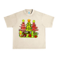 Sandshell Christmas With Tennis Trees Urban Heavy Tee - BundleAndBundleShop