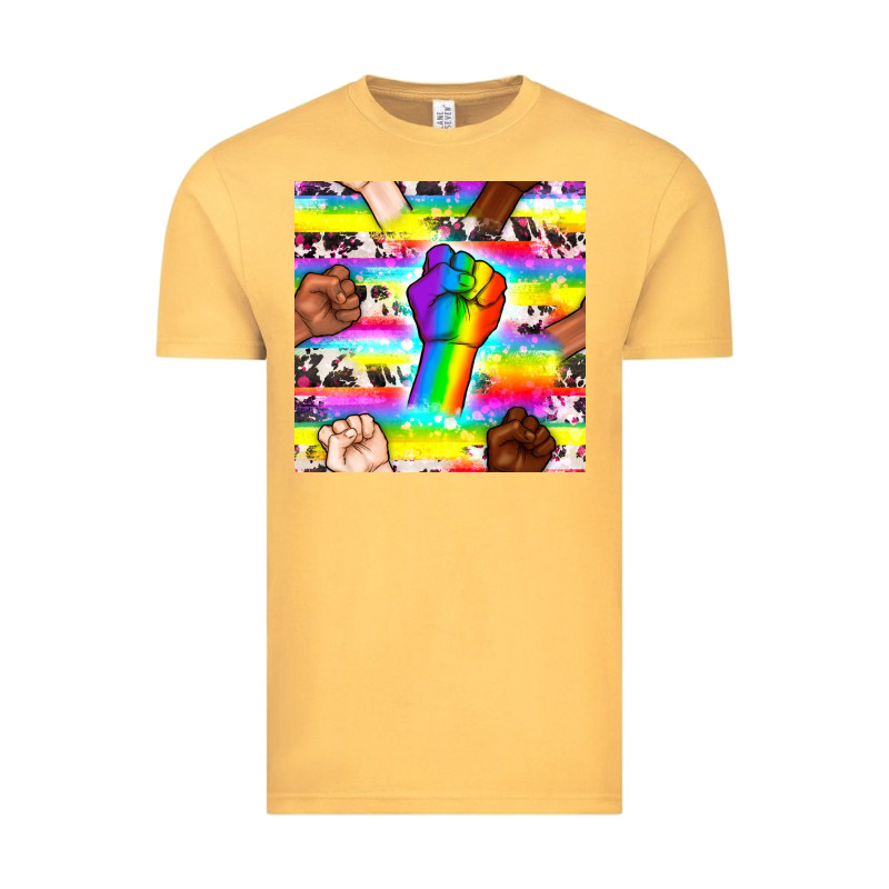 Pride Lgbtq Hands With Cowhide Seamless Pattern Vintage Tee by BundleAndBundleShop | Teevron