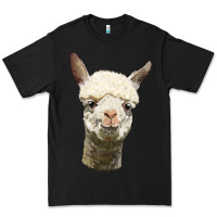 Black Alpaca Head Premium Tee - LillyAllenDesigns