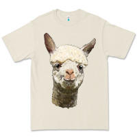 Bone Alpaca Head Premium Tee - LillyAllenDesigns