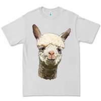 Dove Grey Alpaca Head Premium Tee - LillyAllenDesigns