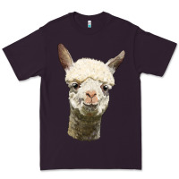 Plum Alpaca Head Premium Tee - LillyAllenDesigns