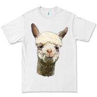 White Alpaca Head Premium Tee - LillyAllenDesigns