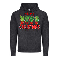 Merry Christmas Cactuses Vintage Hoodie | Teevron