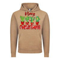 Vintage Coffee Merry Christmas Cactuses Vintage Hoodie - MaliasSmallBusiness