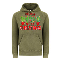 Vintage Olive Merry Christmas Cactuses Vintage Hoodie - MaliasSmallBusiness