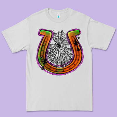 Halloween  Horseshoe Premium Tee Designed By Jasminsmagicworld