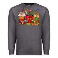 Charcoal Heather Mexico Coffee Cups Premium Sweatshirt - FaDigitalArtStudio